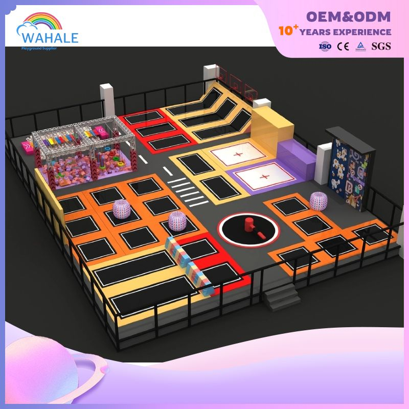 Indoor Playground Climbing Rope Children's Ninja Adventure Indoor Crossing Children's Trampoline Park Equipment Wholesale