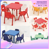 Kindergarten Table And Chair Plastic Graffiti Children's Table And Chair Set Children's Lifting Table