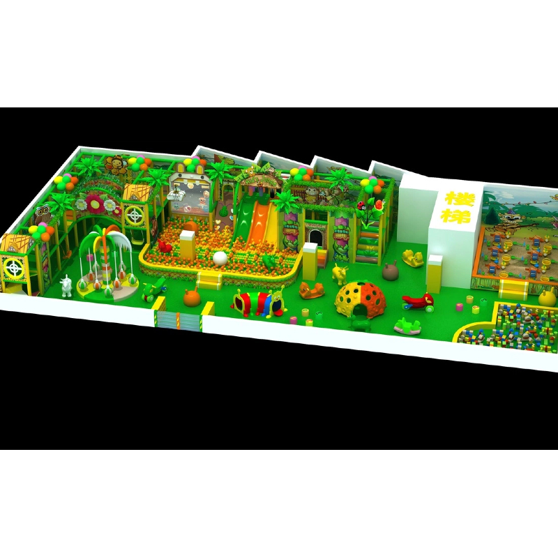 Two-story forest theme maze park