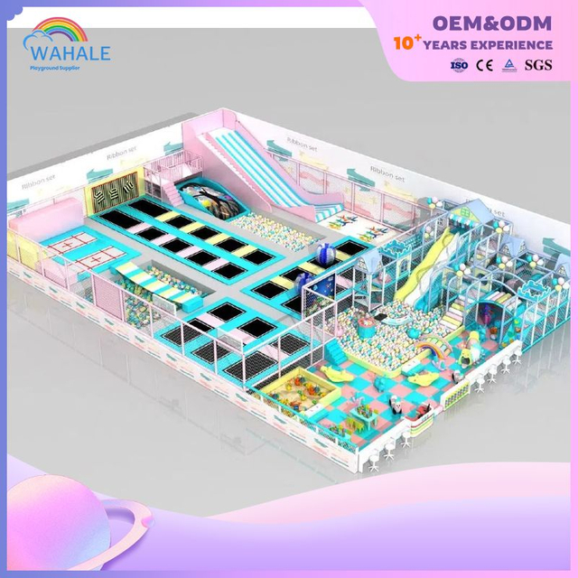 Adventure Game City Big Amusement Park Trampoline Jump Park Playground Equipment Wholesale