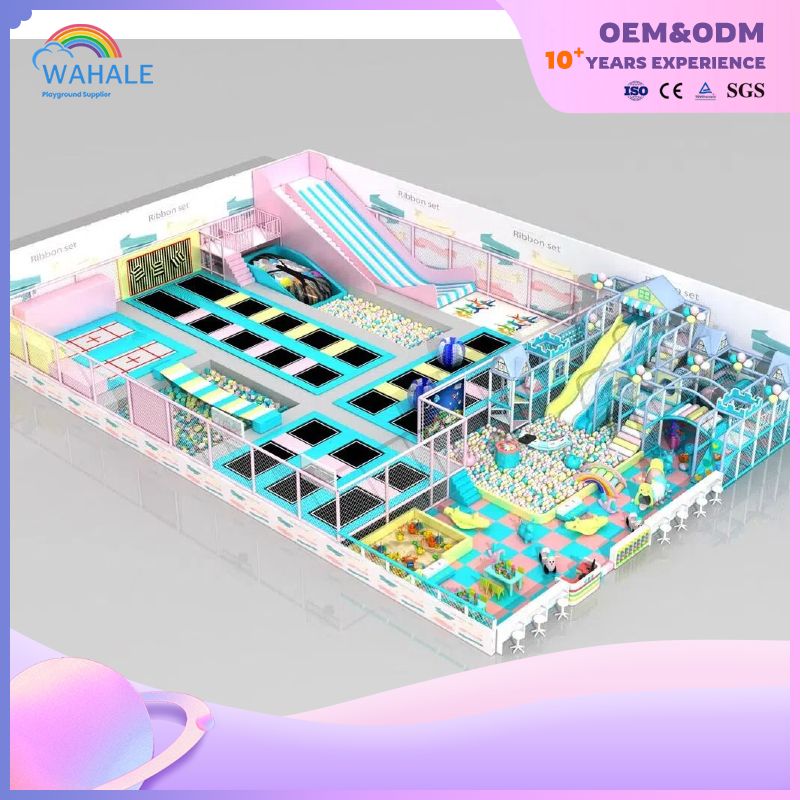 Adventure Game City Big Amusement Park Trampoline Jump Park Playground Equipment Wholesale