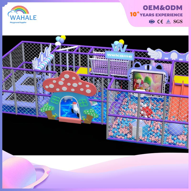 Macaron Theme Color System Children's Indoor Playground Equipment Children's Indoor Amusement Park