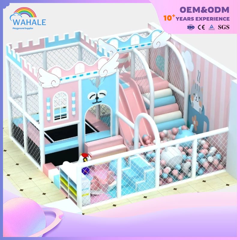 Small Indoor Macaron Color Children's Playground Equipment Customization Supplier