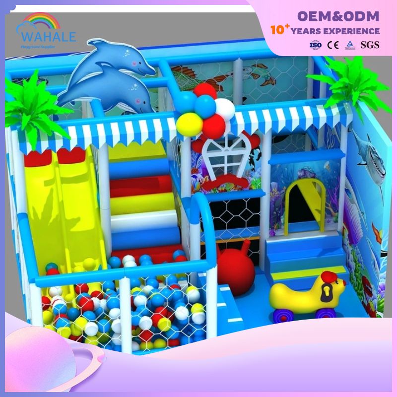 Small Indoor Macaron Color Children's Playground Equipment Customization Supplier