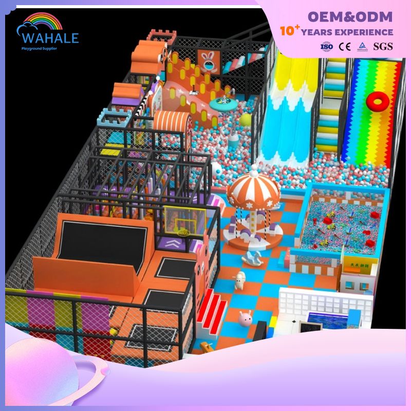 Jumping Ninja Warrior Obstacle Course Indoor Extreme Sports Custom Trampoline Parkour Equipment