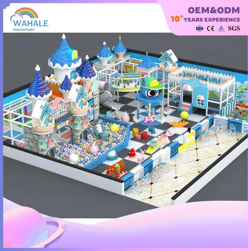 Blue Castle Theme Fun World Soft Modular Indoor Playground Children's Playground Equipment