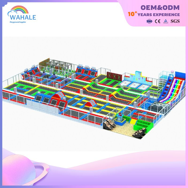 Color Indoor Parkour Trampoline Park Children's Joy Custom Sports Playground Equipment Wholesale