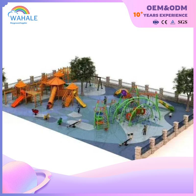 Outdoor Wooden Steel Pipe Structure Amusement Equipment Customized Outdoor Children Crossing Amusement Park Wholesale