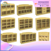 Children's Indoor Solid Wood Cabinet Toy Cabinet Clothing Cabinet Amusement Equipment Wholesale