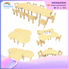 Children's Indoor Solid Wood Table And Chair Customized Special-shaped Children's Table And Chair Equipment