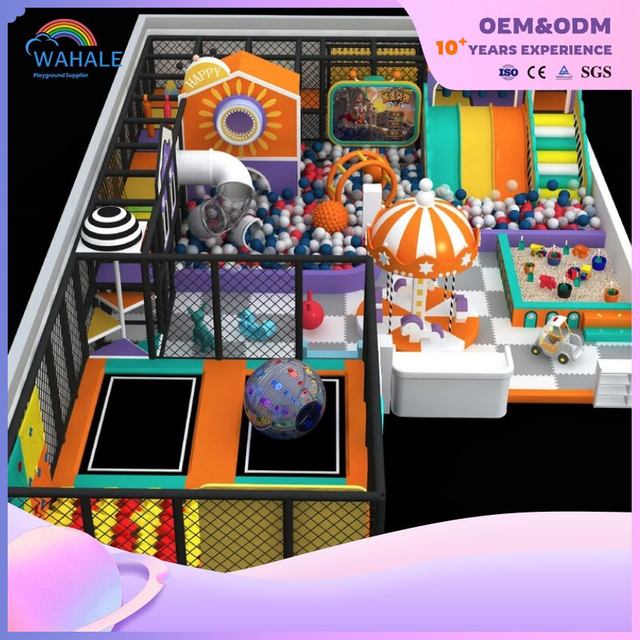 Customized Indoor Children's Maze Soft Play Equipment Indoor Playground Candy Theme Children's Play Park