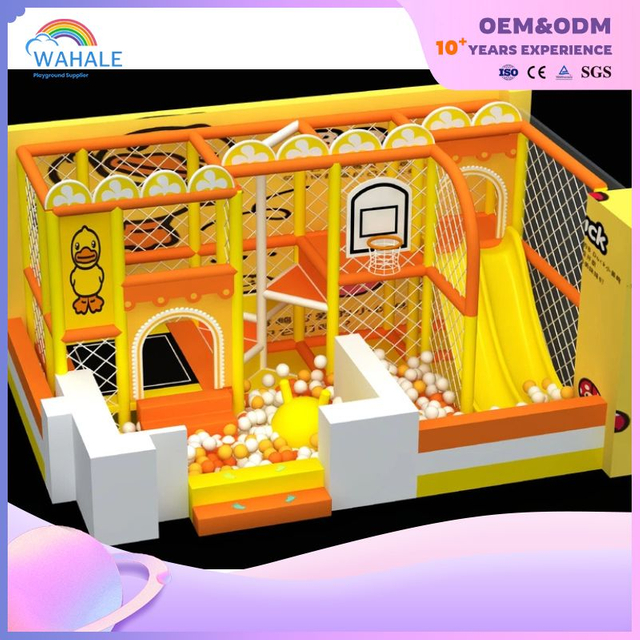 The Little Yellow Duck Theme Children's Amusement Park Is Sold Using Indoor Playground Equipment