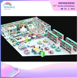 Mint Green Amusement Park Indoor Children Custom Fantasy Playground Equipment Wholesale