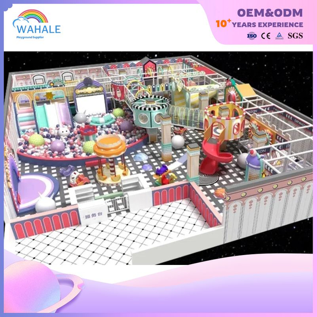 Mall indoor color children's soft decoration amusement park customized playground equipment