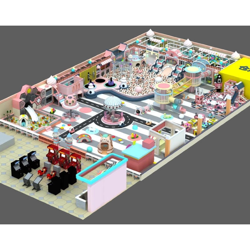PVE rubber racing track park