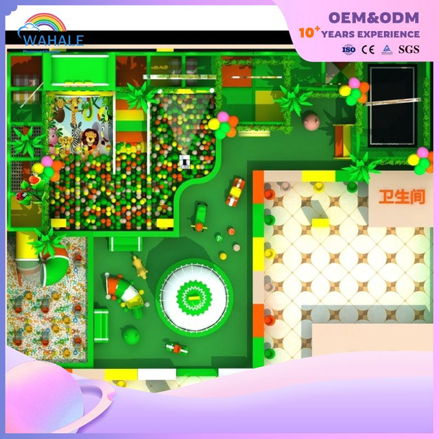 200 Square Single-storey Multi-storey Forest Children's Castle Indoor Playground