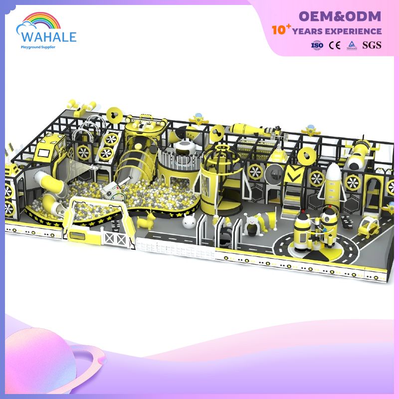 New Large Double Twist Cyclone Slide Indoor Park Pipe Slide Children's Indoor Playground