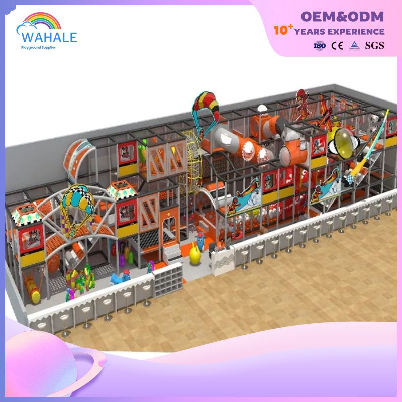 Mall Indoor Warrior Expansion Playground Custom Children's Soft Trampoline Park Facilities Manufacturer