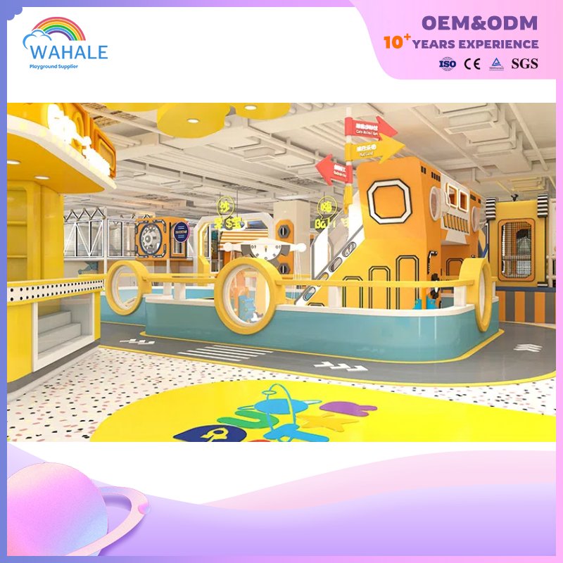 Mall Indoor Yellow Cartoon Theme Custom Children Happy Parent-child Interactive Playground Equipment Wholesale