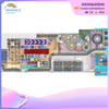 Mall Interior Custom Purple Castle Theme Children's Playground Soft Decoration Amusement Facilities for Sale