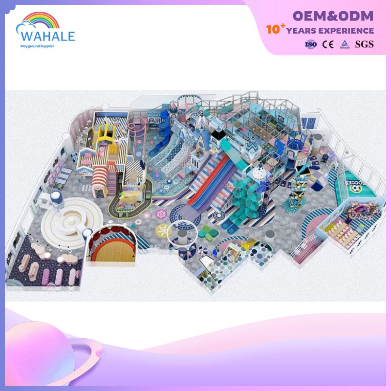 Space Ship Theme Customized Children's Play Area Indoor Castle Modeling Soft Playground Equipment