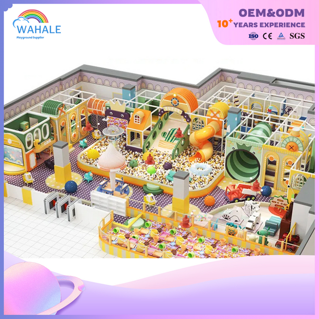 Sales Center Indoor Yellow House Modeling Custom Soft Decoration Playground Equipment Children's Interactive Park