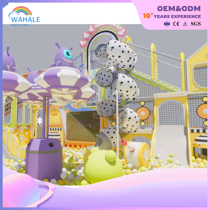 Kindergarten indoor crazy plant theme customized children parent-child interactive playground equipment