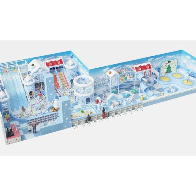 Ice castle themed maze