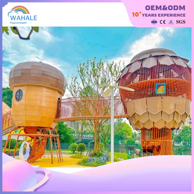 Scenic Area Outdoor Acorn Shape Custom Children's Paradise Equipment Supplier
