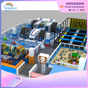 Kindergarten Indoor Car Model Theme Custom Indoor Children's Trampoline Park Playground