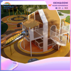 Scenic Area Outdoor Yellow Wooden House Shape Playground Customized Children's Physical Training Park