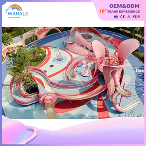 Community Outdoor Pink Flower Shape Custom Children's Playground Custom Trespassing Park Equipment Dealer
