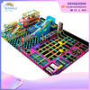 Sales Center Indoor Neon Color Trampoline Park Customized Children's Indoor Expansion Playground Equipment Dealer