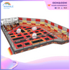 Sales Center Indoor Color Trampoline Soft Installation Crossing Playground Equipment Dealer
