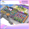 Purple Custom Children's Expansion Playground Indoor Soft Physical Training Trampoline Park Facilities
