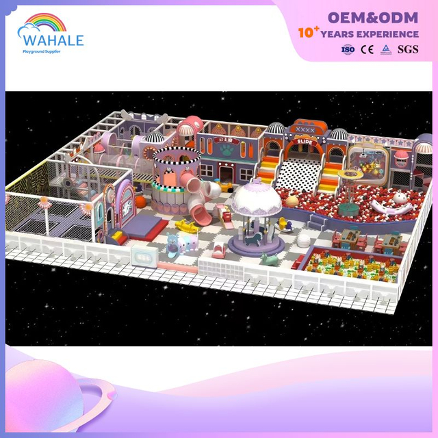 Early Education Center Indoor Macaron Color Children's Soft Outfit Playground Customized Parent-child Interactive Park
