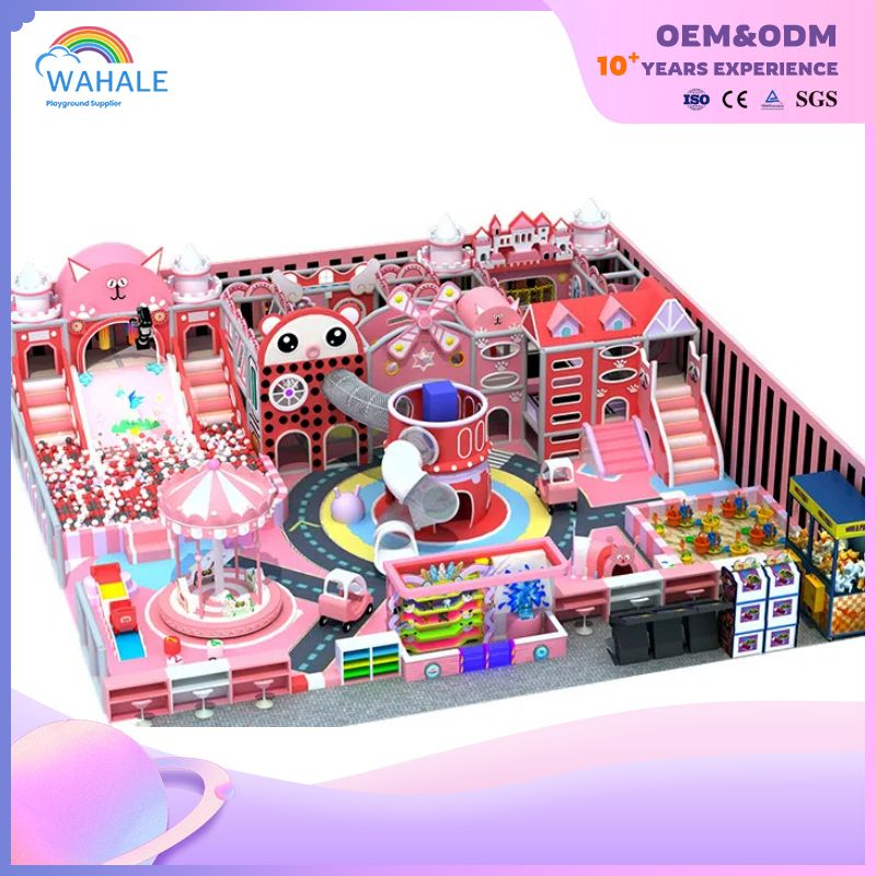Pink Castle Theme Customized Children's Playground Indoor Soft Decoration Parent-child Interactive Park Facilities
