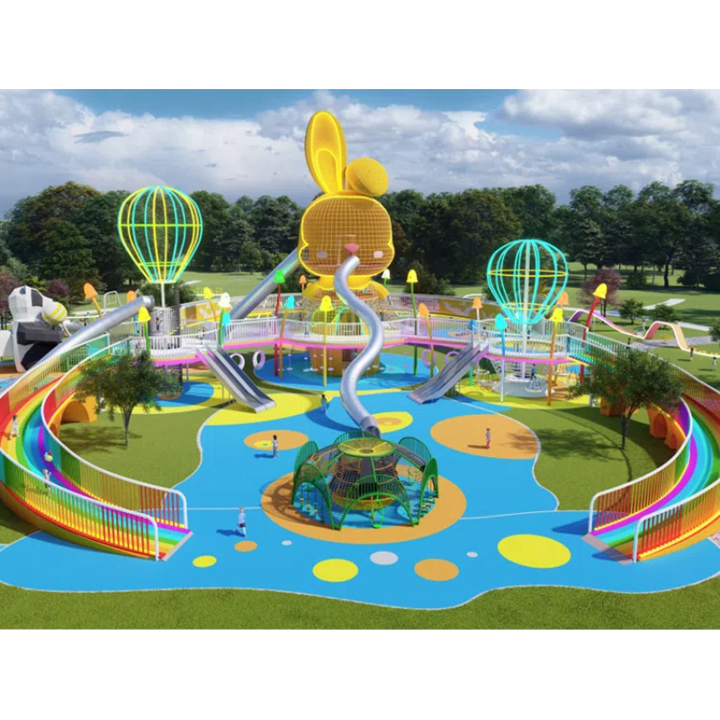 Yellow rabbit shape spider tower
