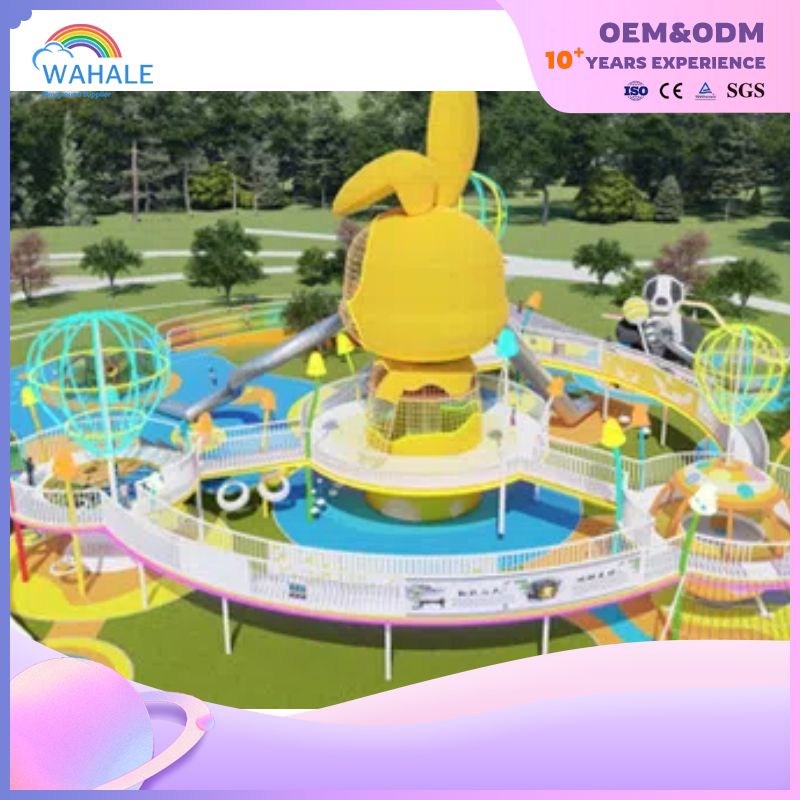 Color Custom Cartoon Shape Children's Outdoor Unpowered Playground Equipment Dealer