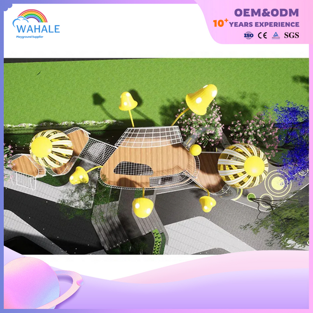 Park Outdoor Plant Modeling Custom Children's Playground Equipment Manufacturer