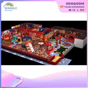 Sales Center Indoor Red Palace Theme Custom Soft Decoration Children's Playground Equipment Dealer