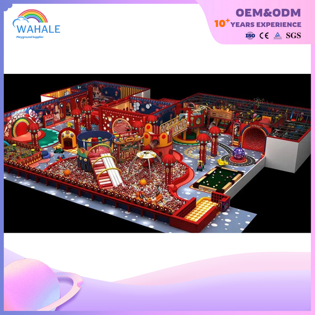 Sales Center Indoor Red Palace Theme Custom Soft Decoration Children's Playground Equipment Dealer