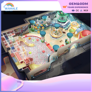 Natatorium Indoor Color Cartoon Space Theme Customized Children's Playground Equipment Factory