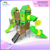 Park Outdoor Green House Theme Custom Two-story Wooden Maze Playground Equipment Dealer