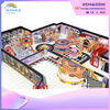 Early Education Center Interior Purple Castle Theme Customized Soft Children's Playground Equipment