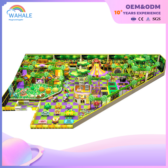 Sales Center Indoor Jungle Theme Custom Soft Installation Crossing Playground Equipment Dealer
