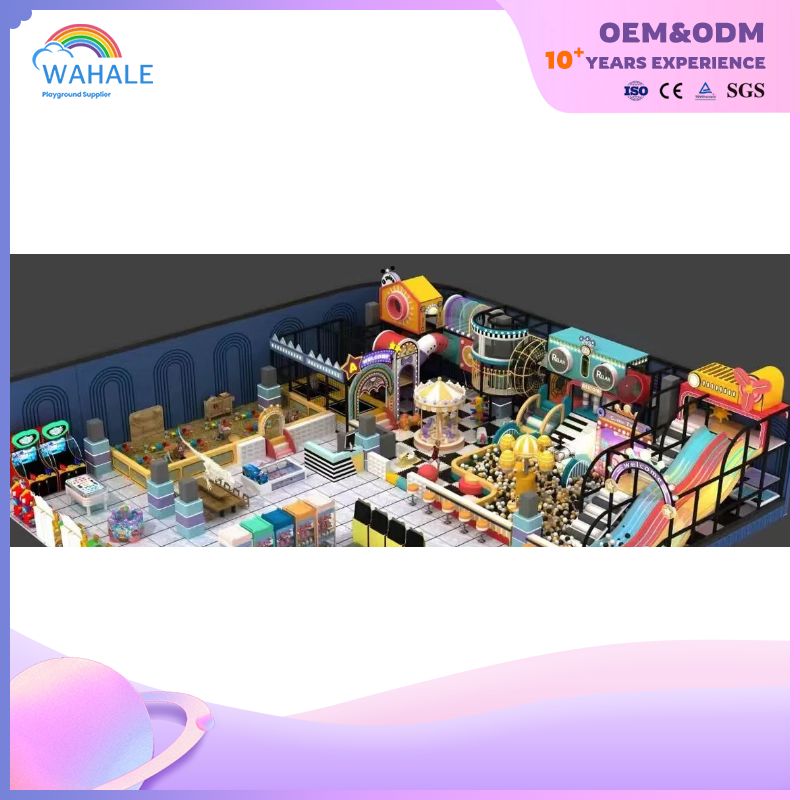 Space Theme Customized Children's Soft Playground Indoor Robot Modeling Park Equipment