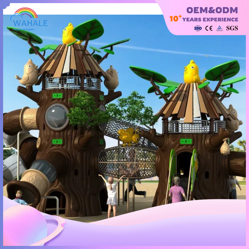 Park Outdoor Forest Theme Customized Children's Obstacle Avoidance Playground Equipment Supplier