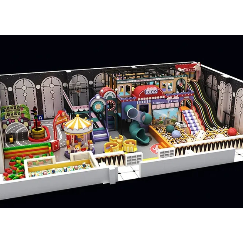 Simulated traffic town play area