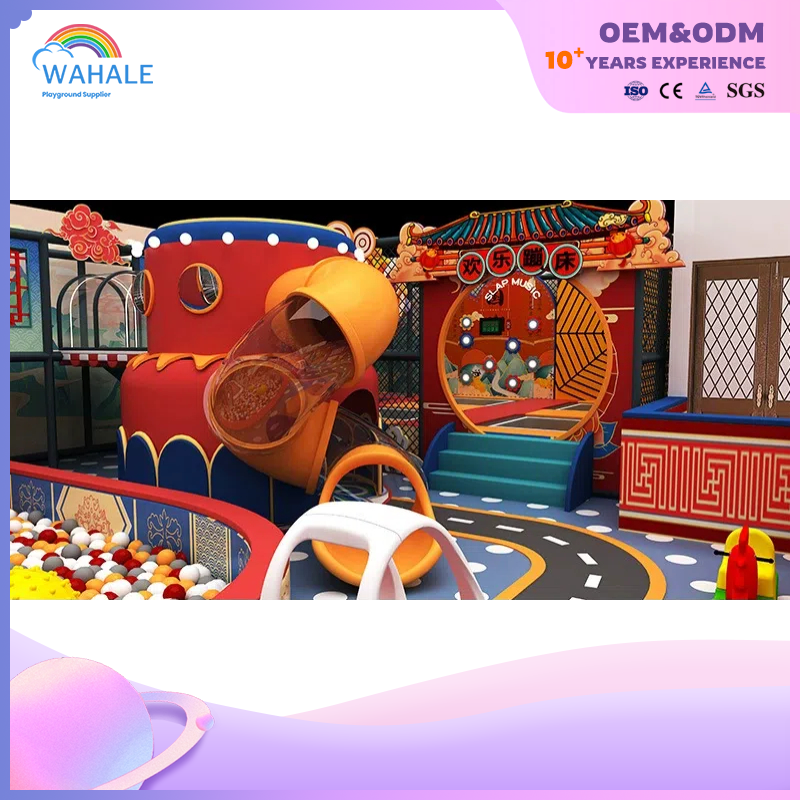 New Year Red Theme Custom Indoor Soft Decoration Park Children's Peking Opera Theme Indoor Playground